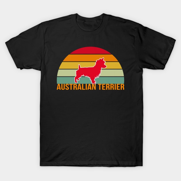 Australian Terrier Vintage Silhouette T-Shirt by seifou252017